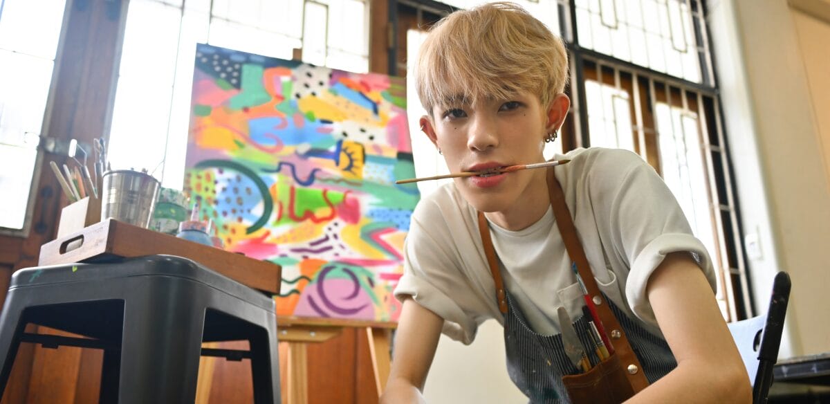 Student painting