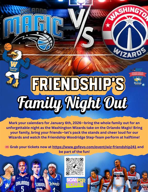 flyer for Friendship's night out event